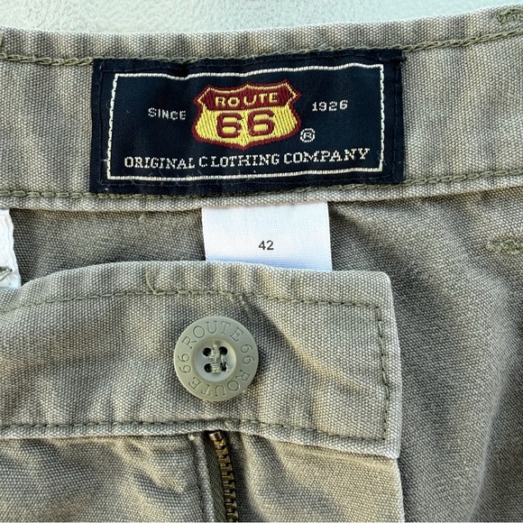 Route 66 Big & Tall Olive Green Sturdy Cotton Cargo Shorts ~ Men’s 42 - Picture 8 of 10
